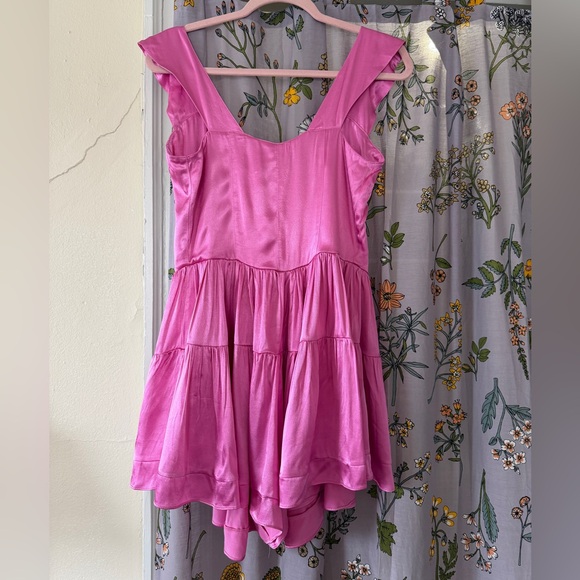 Vanessa Mooney Vibrant Pink Elisabeth Romper NWT - Picture 4 of 10